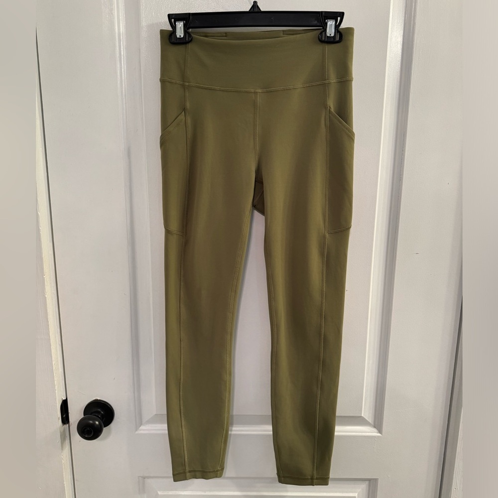 Lululemon Invigorate High-Rise Tight 25" Bronze Green